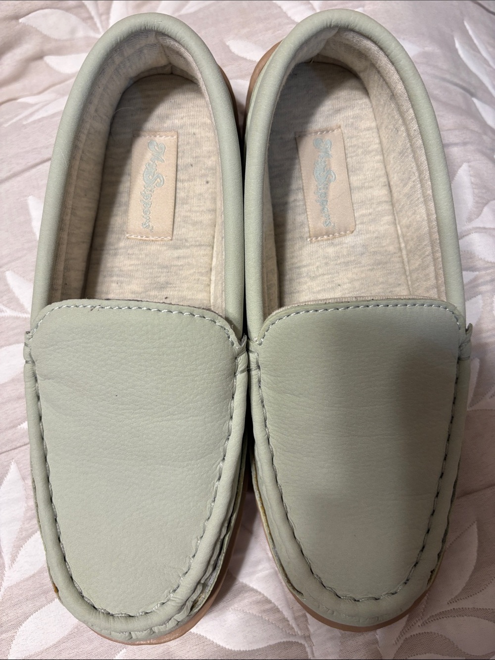 “NEW”Light Green Women’s My Slippers Slip-On Loafers